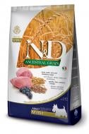 Корм сухий для дорослих собак для малих порід Farmina N&D AncestralGrain Mini (ягня і чорниця) 7 кг