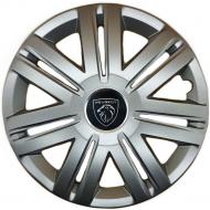 Колпак для колес SJS Peugeot NEW 203 R14" 4 шт. серебряный (107767)