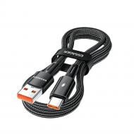 Кабель Essager Sunset USB A to Type C 120W 1 м чорний (EXC120-CG01-P)