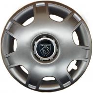 Колпак для колес SJS Peugeot NEW 205 R14" 4 шт. серебряный (107770)