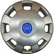 Ковпак для коліс SJS Fiat (синій) 207 R14" 4 шт. срібний (107772)