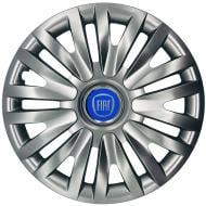 Ковпак для коліс SJS Fiat (синій) 217 R14" 4 шт. срібний (107784)