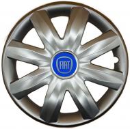 Колпак для колес SJS Fiat (синій) 221 R14" 4 шт. серебряный (107787)