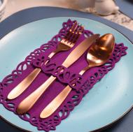 Конверт для столовых приборов Аплі Краплі Easter 24x14 см сиреневый