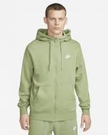Джемпер Nike M NSW CLUB HOODIE FZ BB BV2645-386 р. M зеленый