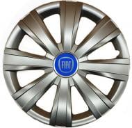 Колпак для колес SJS Fiat (синій) 328 R15" 4 шт. серебряный (107811)