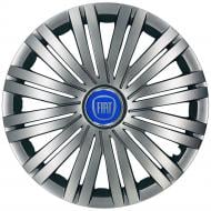 Колпак для колес SJS Fiat (синій) 339 R15" 4 шт. серебряный (107814)
