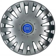 Ковпак для коліс SJS Fiat (синій) 211 R14" 4 шт. срібний (107820)