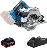 Пилка циркулярна Bosch Professional GKS 18V-57 + акумуляторна батарея GBA 18V 4.0Ah 0615990M42