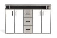 Комод Accord Dorothea DRT01 1392x900x335 мм вудкон/вудкон/белый