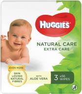Детские влажные салфетки Huggies Natural Care Gold Triplo 168 шт.