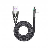 Кабель Essager Bullet Train 6A 66W USB Type C Cable 1 м чорний (EXCT-FXH01)