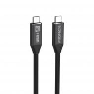 Кабель Promate PrimeLinkC40-2M USB Type-C to USB Type-C 240W PD 2 м 2 м чорний (primelinkc40-2m.black)