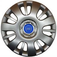 Колпак для колес SJS Fiat (синій) 407 R16" 4 шт. серебряный (107829)