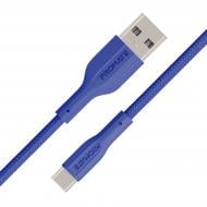 Кабель Promate xCord-AC USB-A to USB-C 2А 1 м 1 м темно-синій (xcord-ac.navy)