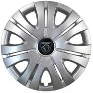 Колпак для колес SJS Peugeot NEW 408 R16" 4 шт. серебряный (107833)