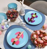 Конверт для столовых приборов Аплі Краплі Rabbit 17x11,5 см малиновый