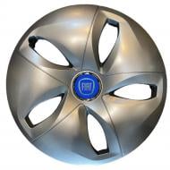 Колпак для колес SJS Fiat (синій) 430 R16" 4 шт. серебряный (107839)