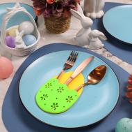 Конверт для столовых приборов Аплі Краплі Easter 22x13,5 см желтый/зеленый