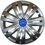 Колпак для колес SJS Fiat (синій) 501 R17" 4 шт. серебряный (107850)