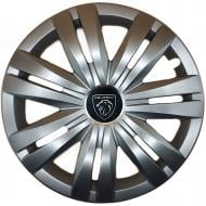 Колпак для колес SJS Peugeot NEW 501 R17" 4 шт. серебряный (107851)