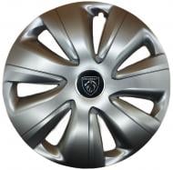 Колпак для колес SJS Peugeot NEW 503 R17" 4 шт. серебряный (107854)