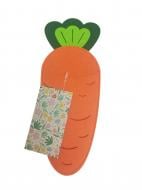 Конверт для столових приборів Аплі Краплі Carrot 24x9 см помаранчевий/зелений