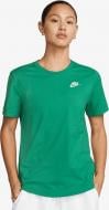 Футболка Nike W NSW CLUB SS TEE DX7902-326 р.M зеленый