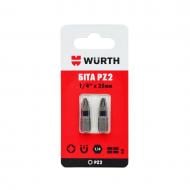 Бита WURTH PZ2х25 мм 1/4" 2 шт. 1614176652902