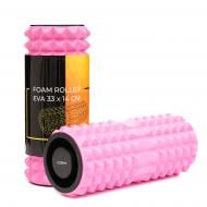 Ролик массажный Cornix EVA 33 x 14 см XR-0339 Pink