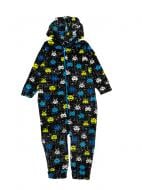 Кигуруми-пижама для мальчиков Маленькие люди Пиксель (вельсофт) р.110-116 черный Кигуруми-пижама для мальчиков Маленькие люди Пиксель (вельсофт) р.110-116 черный