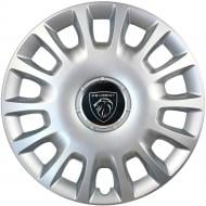 Колпак для колес SJS Peugeot NEW 214 R14" 4 шт. серебряный (107907)