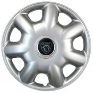 Ковпак для коліс SJS Peugeot NEW 218 R14" 4 шт. срібний (107910)