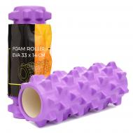 Ролик массажный Cornix EVA 33 x 14 см XR-0322 Violet