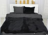 Комплект постельного белья Велюр Winter Delicate 28-0112 Nocciolo 175х210 см черный/темно-серый MirSon