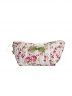 Косметичка MISO accessory стьогана трикутна бежева