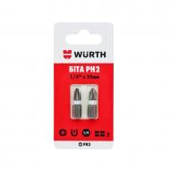 Бита WURTH PH2х25 мм 1/4" 2 шт. 1614176461902