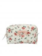 Косметичка MISO accessory середня квадратна стьогана біла прованс
