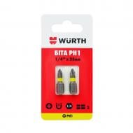 Біта WURTH PH1х25 мм 1/4" 2 шт. 1614176274902