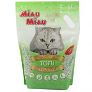 Наповнювач для котячого туалету MIAU MIAU TOFU ALOE VERA 6л