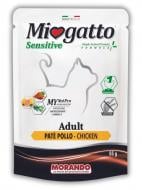 Консерва для кошек Morando MioGatto Sensitive монопротеинова беззерновая с курицей 85 г