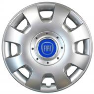 Колпак для колес SJS Fiat (синій) 304 R15" 4 шт. серебряный (107938)