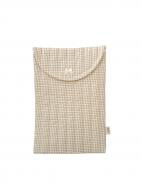 Косметичка MISO accessory стьоганна тонка бежева клітинка