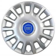 Ковпак для коліс SJS Fiat (синій) 307 R15" 4 шт. срібний (107944)