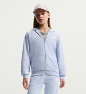 Джемпер Nike K NSW CLUB FT HD FZ LS LBR FD3017-057 р.XS голубой