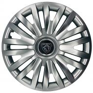 Колпак для колес SJS Peugeot NEW 313 R15" 4 шт. серебряный (107957)