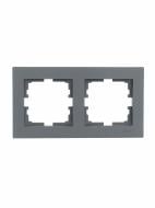 Рамка двухместная Lezard Vesna горизонтальная шефилд грей 742-3400-147