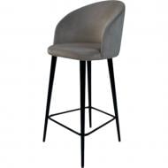 Стул барный TWINSANN Milano 540x520x1150 мм черный / светло-серый