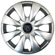 Колпак для колес SJS Peugeot NEW 316 R15" 4 шт. серебряный (107963)
