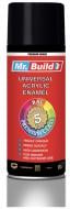 Эмаль аэрозольная Mr.Build универсальная акриловая RAL 9005 черный глянец 400 мл